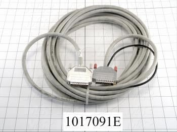 Communication Cable, MINI DIN 8, 10m, Male DB25, To Male DB25, Use Between HMI E Series and PLC A / FX Series