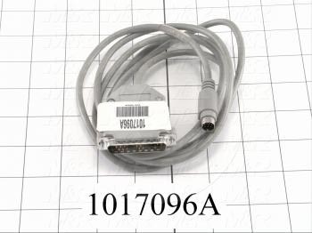 Communication Cable, MINI DIN 8, 15FT, Male DB25, To Mini-Din8, Use Between HMI E Series and PLC FX Series