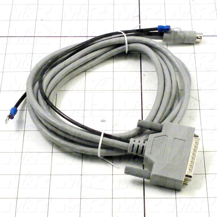 Communication Cable, MINI DIN 8, 5m, Male DB25, To Mini-Din8, Use Between HMI E Series and PLC FX2N Series