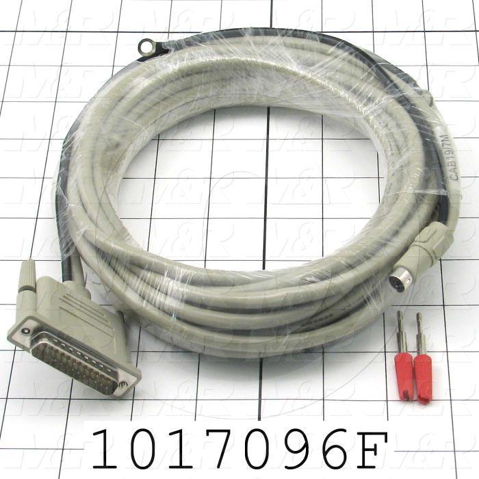 Communication Cable, MINI DIN 8, 7m, Male DB25, To Mini-Din8, Use Between HMI E Series and PLC FX2N Series