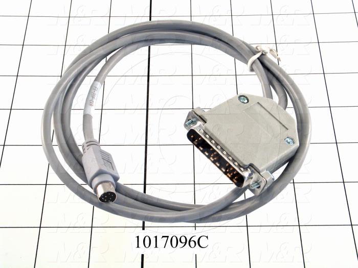 Communication Cable, MINI DIN 8, Short, Male DB25, To Mini-Din8, Use Between HMI E Series and PLC FX Series