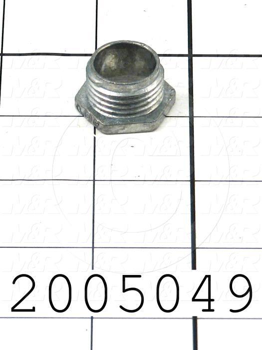 Conduit Fitting, Chase Closed Nipple, 1/2"