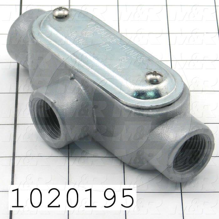 Conduit Fitting, Outlet, Type T, Threaded, 1/2"