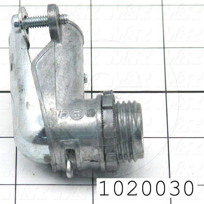 Connector, 90 Degree Angle, TWISTLOCK Terminal, 1/2", 400VAC, 15A