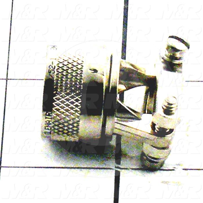 Connector, Back Shell, With Two Screws Terminal, 5.08MM, 400VAC, 15A, COM 1 to COM 2 PRO-FACE