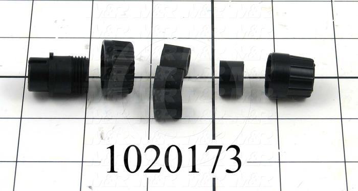 Connector, Cable End, Male, 4-Pin, TWISTLOCK Terminal, 5.08MM