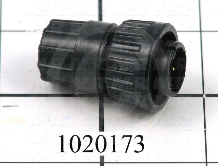 Connector, Cable End, Male, 4-Pin, TWISTLOCK Terminal, 5.08MM