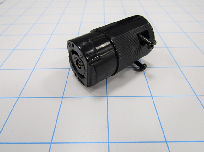 Connector for Power, Male Plug, 2 Poles, 3 Wires, 125V, 15A