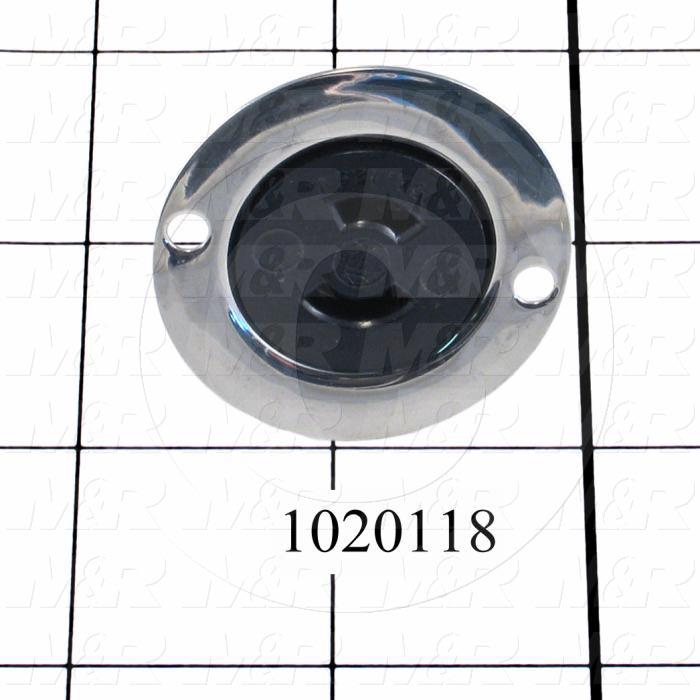 Connector for Power, Twist lock, Flanged Outlet, 2 Poles, 2 Wires, 15A