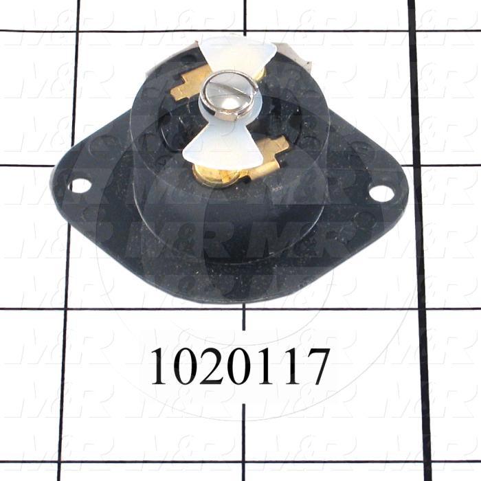 Connector for Power, Twist lock, Flanged Outlet, 3 Poles, 3 Wires, 125V, 15A