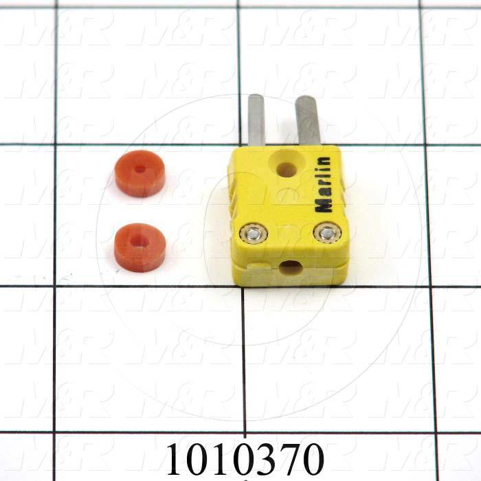 Connector for Thermocouple, Type K, Male