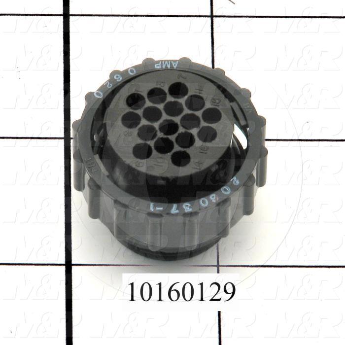 Connector, HARAX, Female, 16-Contact, TWISTLOCK Terminal, 5.08MM, 400VAC, 15A, Size 17