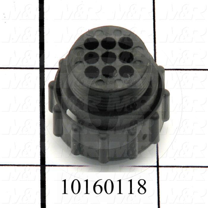 Connector, HARAX, Female, 9-Contact, TWISTLOCK Terminal, 5.08MM, 400VAC, 15A