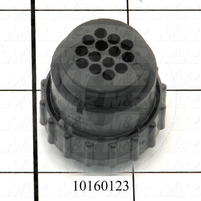 Connector, HARAX, Male, 14-Pin, TWISTLOCK Terminal, 5.08MM, 400VAC, 15A, Size 17