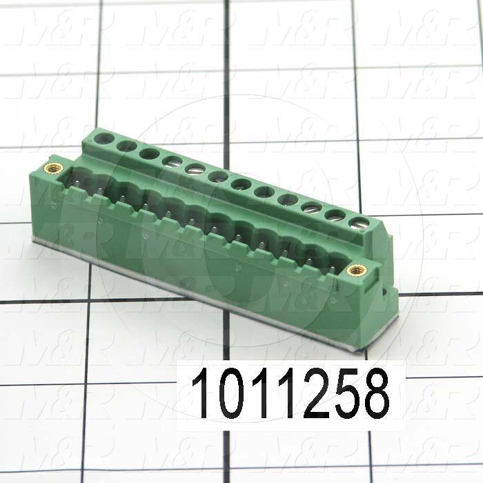 Connector, Header Mini-Din, Male, 12-Contact, TWISTLOCK Terminal, 5.08MM, 400VAC, 15A