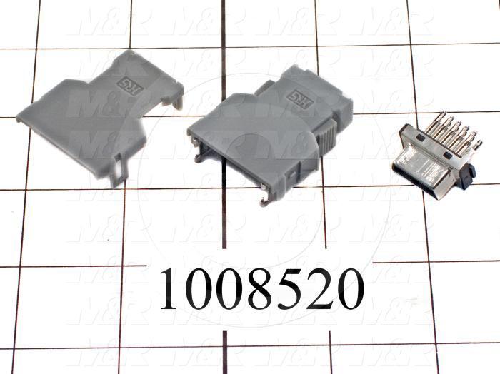 Connector Kit, 20-Pin Female Connector w. Solder lug, Connector Cover