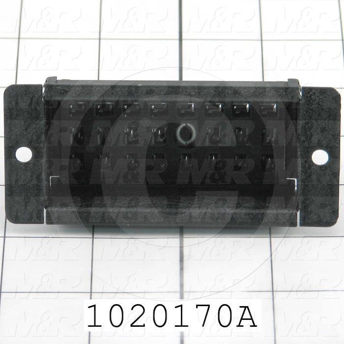 Connector, Panel Mount, Female, 24-Pin, TWISTLOCK Terminal, 5.08MM, 400VAC, 15A