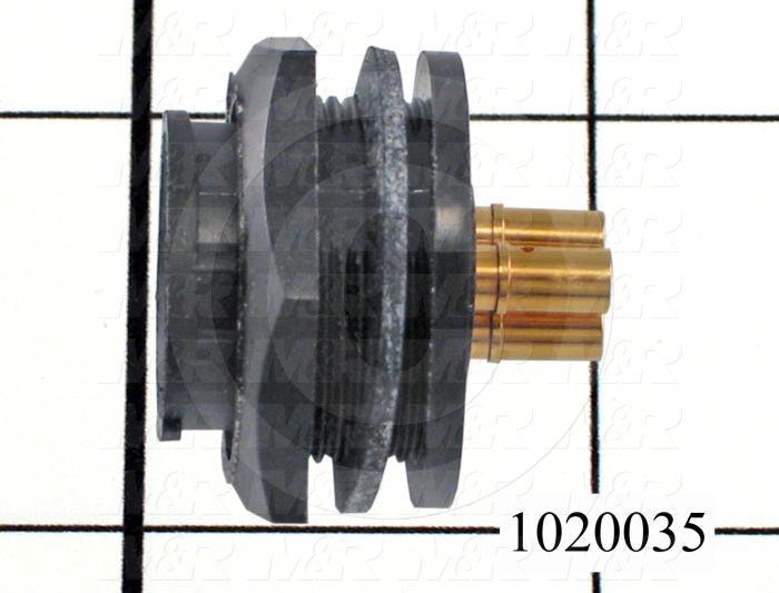 Connector, Panel Mount, Female, 3-Socket, TWISTLOCK Terminal, 5.08MM