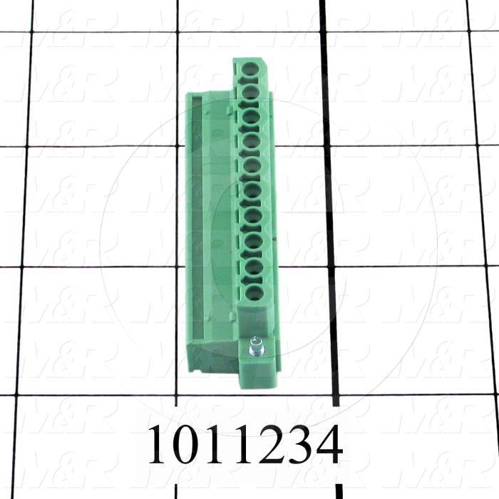 Connector, Plug, Female, 10-Contact, TWISTLOCK Terminal, 5.08MM, 250V, 12A