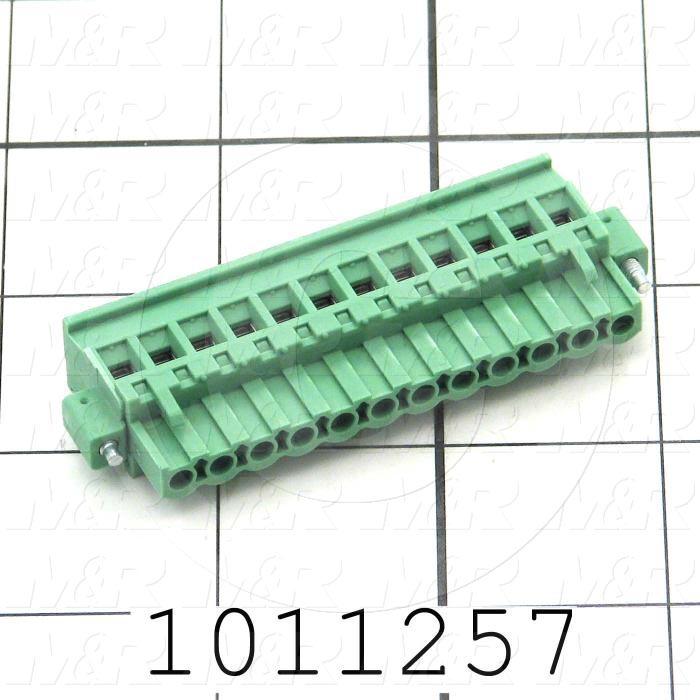 Connector, Plug, Female, 12-Contact, Screw Terminal, 5.08MM, 250V, 12A