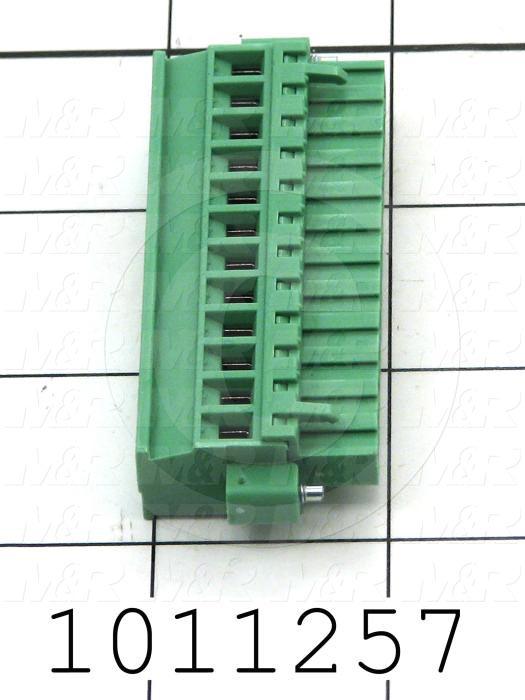 Connector, Plug, Female, 12-Contact, Screw Terminal, 5.08MM, 250V, 12A