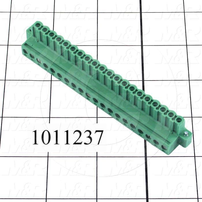 Connector, Plug, Female, 20-Contact, TWISTLOCK Terminal, 5.08MM, 250V, 12A