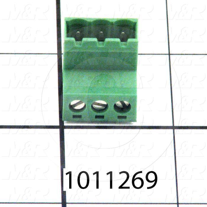 Connector, Plug, Female, 3-Socket, TWISTLOCK Terminal, 5.08MM, 400VAC, 15A