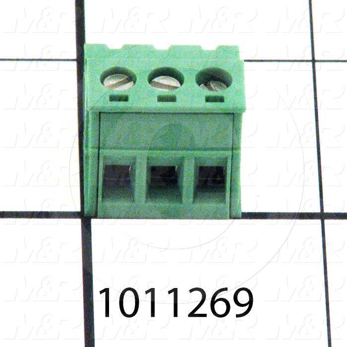 Connector, Plug, Female, 3-Socket, TWISTLOCK Terminal, 5.08MM, 400VAC, 15A