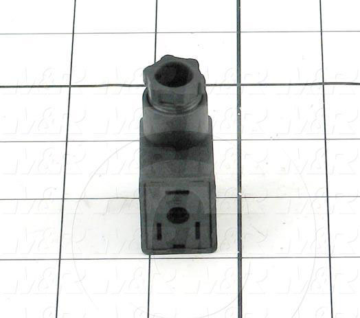 Connector, Plug, Female, TWISTLOCK Terminal, 5.08MM, 400VAC, 15A, For Mac Valve, Big, Black, With Screw