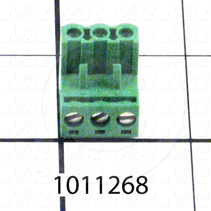 Connector, Plug, Male, 3-Pin, TWISTLOCK Terminal, 5.08MM, 400VAC, 15A