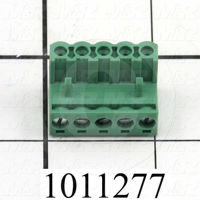 Connector, Plug, Male, 5-Pin, Screw Terminal, 5.08MM, 400VAC, 15A