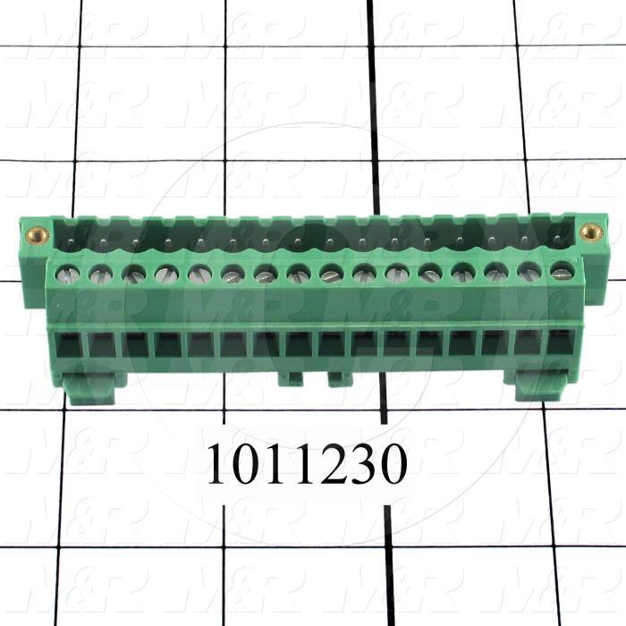 Connector, Socket, Male, 16-Pin, TWISTLOCK Terminal, 5.08MM, 250V, 12A