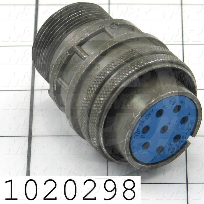 Connector, Straight, Female Socket, 8-Pin, TWISTLOCK Terminal, 5.08MM, 400VAC, 15A