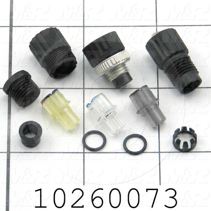 Connector, Straight, Male, 3 Poles, TWISTLOCK Terminal, 5.08MM, 400VAC, 15A