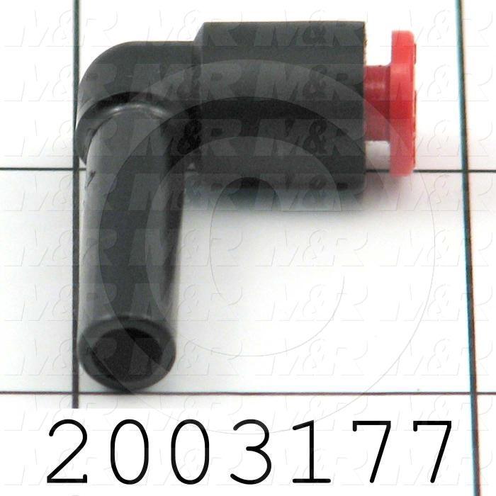 Connectors & Multi-connectors, Plug-In Reducer Elbow Type, 1/4" Port In, 5/32 Port Out