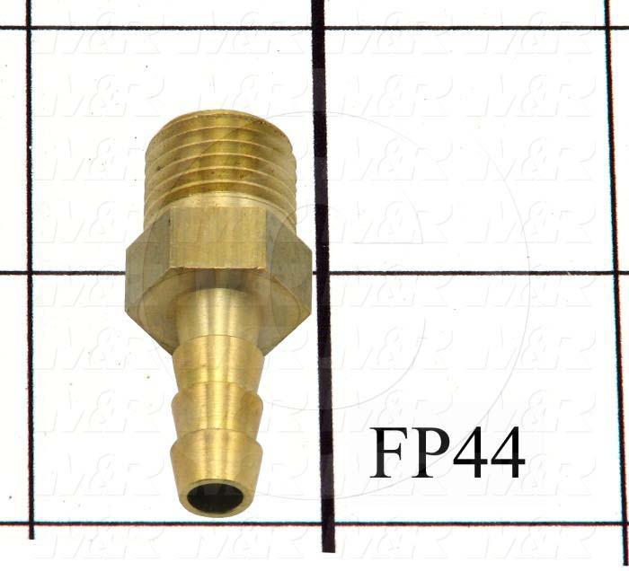 Connectors & Multi-connectors, Straight Type, 1/4" Port In, 1 Quantity In, 3/8"NPT Port Out, 1 Quantity Out, Port In Barbed Special Version