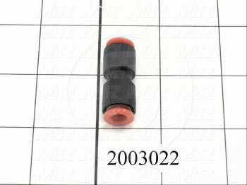 Connectors & Multi-connectors, Straight Union Type, 1/4" Port In, 1/4 Port Out