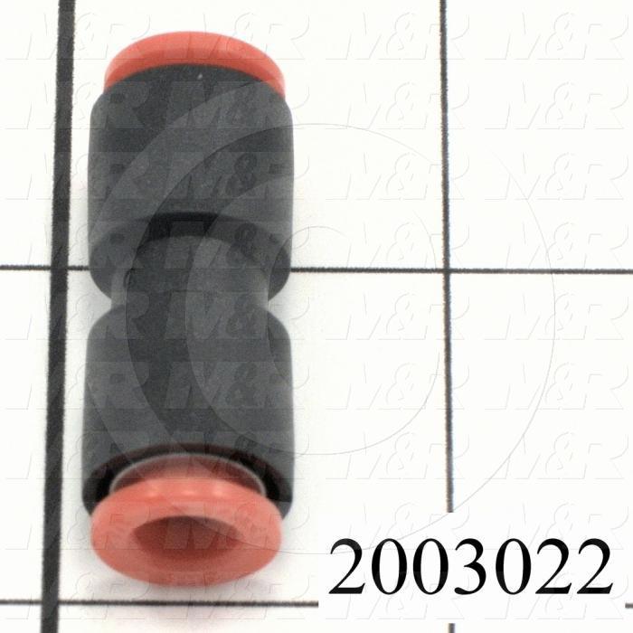 Connectors & Multi-connectors, Straight Union Type, 1/4" Port In, 1/4 Port Out