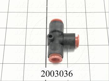 Connectors & Multi-connectors, Tee Union Type, 3/8" Port In, 3/8 Port Out
