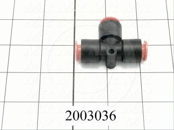 Connectors & Multi-connectors, Tee Union Type, 3/8" Port In, 3/8 Port Out