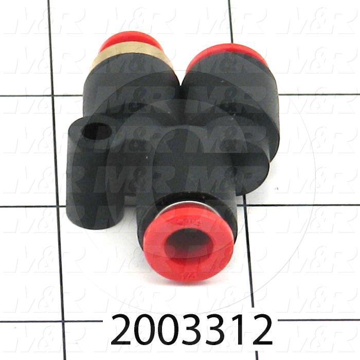 2003312 Connectors Multi connectors Y Different Diameter Type 1 4 X 5 32 Out X 1 4 In 