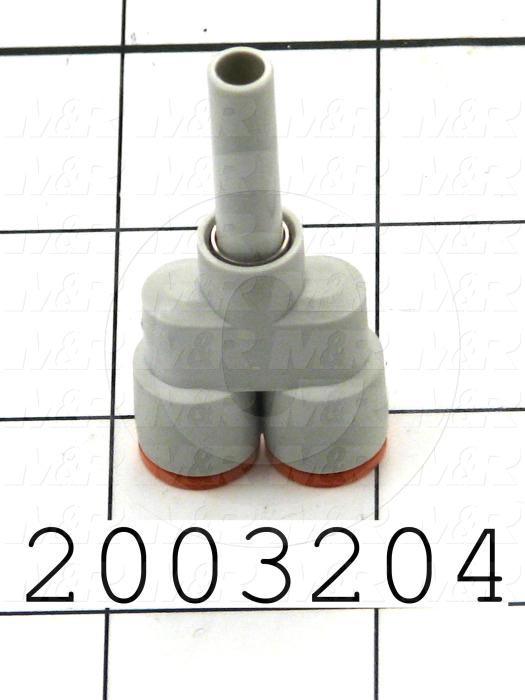 Connectors & Multi-connectors, Y Plug-In Type, 1/4" Port In