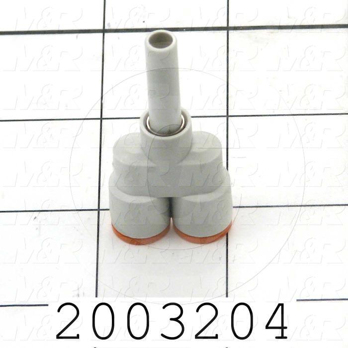 Connectors & Multi-connectors, Y Plug-In Type, 1/4" Port In