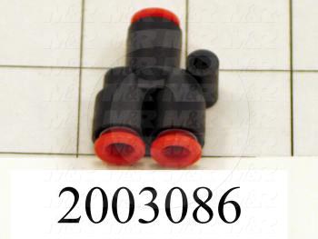 Connectors & Multi-connectors, Y Union Type, 1/4" Port In, 1/4 Port Out