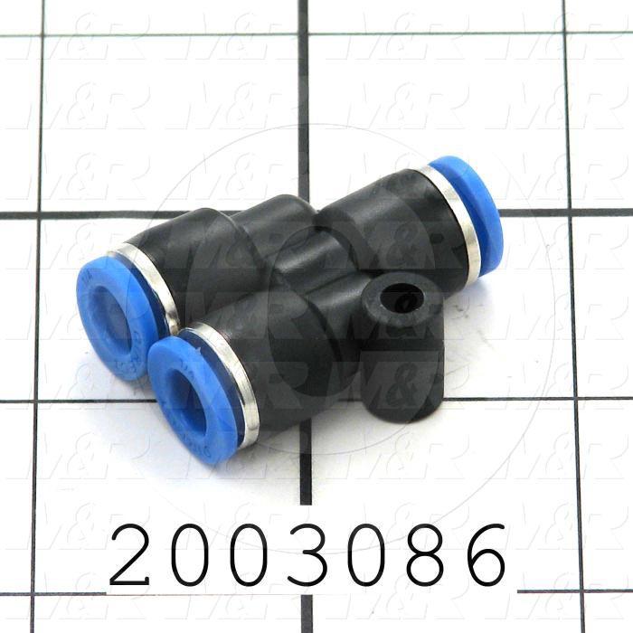 Connectors & Multi-connectors, Y Union Type, 1/4" Port In, 1/4 Port Out