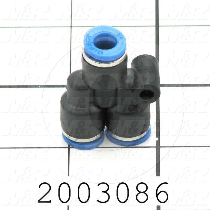 Connectors & Multi-connectors, Y Union Type, 1/4" Port In, 1/4 Port Out