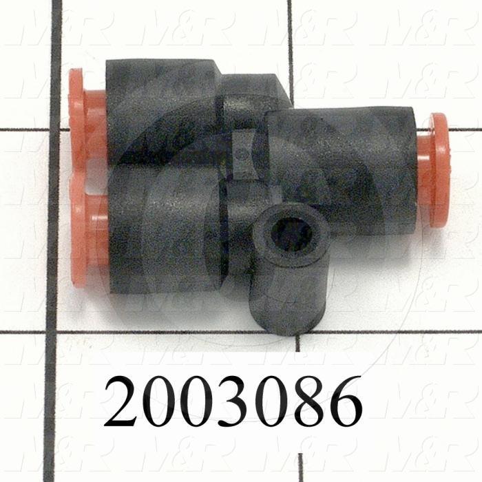 Connectors & Multi-connectors, Y Union Type, 1/4" Port In, 1/4 Port Out