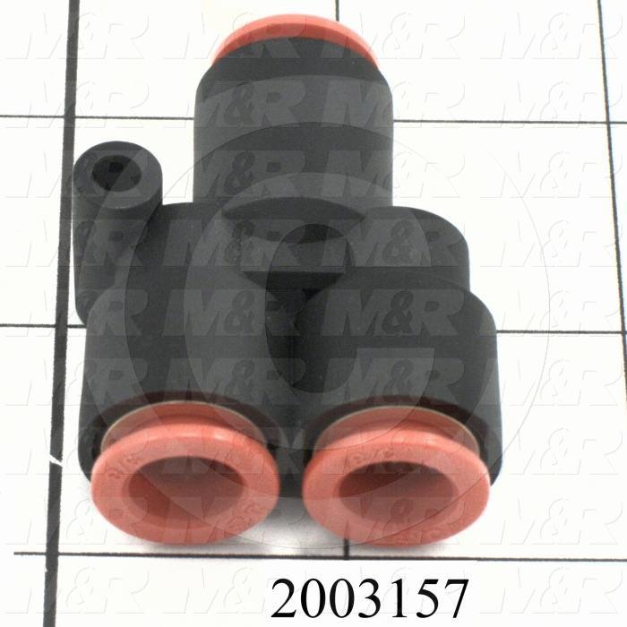 Connectors & Multi-connectors, Y Union Type, 3/8" Port In, 3/8 Port Out
