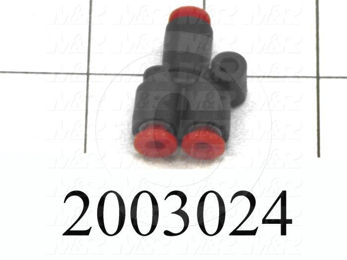 Connectors & Multi-connectors, Y Union Type, 5/32" Port In, 5/32 Port Out