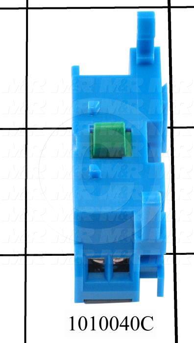 Contact Block, 1 NO, Fingersafe Terminals